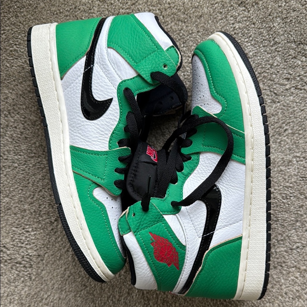 Kids Green and White Sneakers